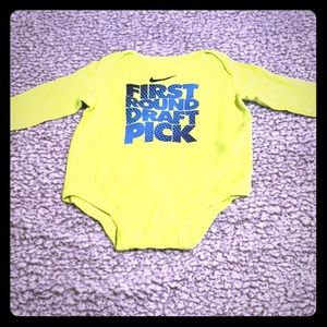 First Round Draft Pick Nike Onesie
